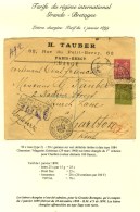 Càd CHARENTON / MAGASINS GENERAUX / N° 96 + 98 29 MARS 1900 Sur Lettre Chargée Pour Charlton... - Sonstige & Ohne Zuordnung