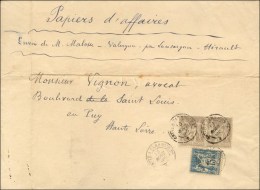 Lot De 27 Papiers D'affaires, échantillons, Simples Ou Recommandés Au Type Sage. Bel Ensemble. - TB. - 1876-1878 Sage (Type I)