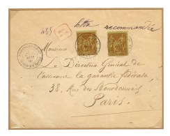 Lot De 25 Lettres Recommandées Au Type Sage. Très Belle Qualité Générale.  - TB. - 1876-1878 Sage (Type I)