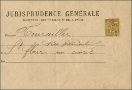 N° 96 Préoblitéré 5 Lignes Sur Bande D'imprimé Complète De Jurisprudence... - 1876-1878 Sage (Type I)