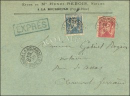 Càd LA BOURBOULE / PUY-DE-DOME / N° 101 + 104 Sur Lettre Pour Clermont Ferrand, Cachet Bleu EXPRES. - TB... - 1876-1878 Sage (Type I)