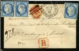 Petit AS.NA / N° 60 Paire + 1 Ex. Càd VERSAILLES / ASSEMBLEE NATle 6 JUIL. 75 Sur Lettre... - 1871-1875 Ceres