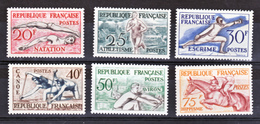 France  960 965 JO Helsinki Neuf ** TB MNH  Sin Charnela Cote 90 - Ete 1952: Helsinki