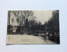 Delcampe - BRUNOY - Château Et Pont De Soulins Sous La Neige - Brunoy