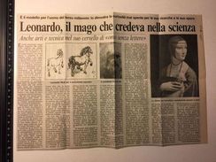 Leonardo Da Vinci - Articolo Tratto Da Quotidiano Del 1999 - 39447 - Autres & Non Classés