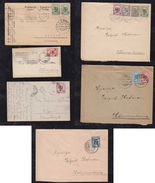 Finnland Finland 1920-26 6 Cover Overprint Stamps - Covers & Documents