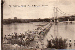 ARAMON -( Travaux Du Génie - Ponts De Bateaux A ARAMON  (95517) - Aramon