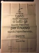 Swatch - Watch Orologio - Pubblicita' Advertising - Pagina Di Quotidiao - 39451 - Sonstige & Ohne Zuordnung
