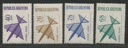 1967 Argentina Airmail   Complete Set Of 4  MNH - Nuevos
