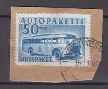 Finnland Finland Auto Paket Mi# 8 Used On Fragment - Bus Parcels / Colis Par Autobus / Pakjes Per Postbus