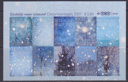 Nederland 2007 Decemberzegels Sneeuw 10w Zelfklevend ** Mnh (34991) @ Face Value - Nuevos