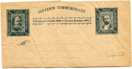 FRANCE IMPRIME SOUVENIR COMMEMORATIF FRANCE / RUSSIE  CRONSTADT JUILLET 1891 /  TOULON OCTOBRE 1893 - Private Stationery