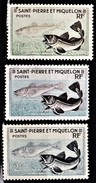 SAINT PIERRE ET MIQUELON     Poissons     Morue    Codfisch      3v. - Unused Stamps