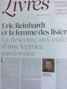 Libération Supplément Livres 8 Pages Du 28/08/14 : E. Reinhardt / J. Salter / D. Peace - Kranten Voor 1800