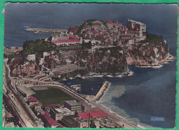 Monaco - Le Rocher Et Le Satde - Editeur: La Cigogne N°1510 - Fontvieille