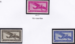 Indochine PA N° 17/19 Neufs * - Airmail