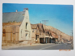 Postcard Presbyterian Church Virginia City Nevada Street Scene My Ref B1874 - Otros & Sin Clasificación