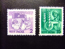 INDIA INDE 1980 Agriculture Et Développement Rural Agricultura Y Desarrollo Rural  Yvert 611 / 12 ** MNH - Ungebraucht