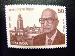 INDIA INDE 1984 G.D. BIRLA  Politico Yvert 808 ** MNH - Nuovi