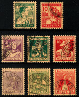 Pro Juventute 1915, 1916 Und 1917, Drei Kpl. Sauber Gestempelte, Tadellos Satzausgaben, Mi. 370.-, Katalog: 128/35... - Sonstige & Ohne Zuordnung