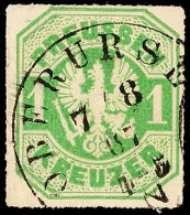 "OBERURSEL 7/8 67" - K1, Herrlich Klar Auf Farbfrischem Kabinettstück Preussen 1 Kr., Katalog: Pr.22... - Other & Unclassified