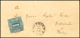 "321" Nebst K1 "DETMOLD 19 10 1859" Mit Kreuzen Auf Postvereinsbrief 1 Sgr. (links Lupenrandig, Sonst Voll- Bis... - Other & Unclassified