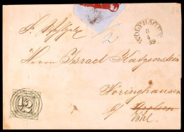"84" Nebst K1 "WOLFHAGEN 8 4 1859" Auf Postbezirksbrief 1/2 Sgr. über Cassel, Marburg Und Vöhl Nach... - Sonstige & Ohne Zuordnung