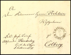 1851, Feldpostbrief Mit In Cottbus Geschriebenem Briefinhalt Und K2 "K. Pr. FELDPOST II. ARMEE CORPS 15/1" Nach... - Sonstige & Ohne Zuordnung