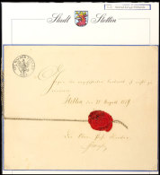 "Stettin, Den 31. August 1859", Handschriftlich Auf Bestallungs-Urkunde, Links Oben Wertstempel "EIN HALBER THALER... - Other & Unclassified