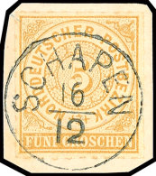 "SCHAPEN" - Blauer K1, Herrlich Klar Und Vollständig Auf Luxus-Briefstück NDP 5 Gr., Katalog: NDP 6... - Hanover