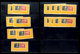 1950, Debria-Blocks (Bl.Nr. 7), 79 Stück Postfrisch, Mi. 11.850.-  **1950, Debria Souvenir Sheets (pages... - Sonstige & Ohne Zuordnung