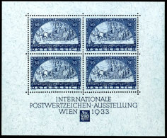 Blockausgabe "Internationale Postwertzeichenausstellung WIPA 1933", Tadellos Postfrisch Mit Den üblichen Drei... - Other & Unclassified
