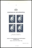 1938, Blockausgabe "Liechtensteinische Briefmarkenausstellung, Vaduz", Abart "ungezähnt",  Tadellos... - Other & Unclassified