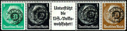 Einheitsgeberstreifen EII Mit Originalaufdruck, Unten Mit Typ. Automatenzähnung, Einwandfrei Postfrisch, Gepr.... - Löbau