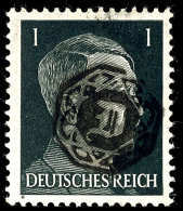 1 Pf. Hitler In Seltener B-Farbe Mit Löbau-Unkenntlichmachung, Postfrisch, Gepr. Kunz BPP, Mi. 250,-, Katalog:... - Löbau