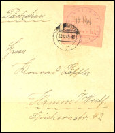 40 Pf. Violett A. Rosa Auf Päckchenaufkleber, Gestempelt 22.12.45, Sign. Sturm, Mi. 650,-, Katalog: 4a... - Hamm