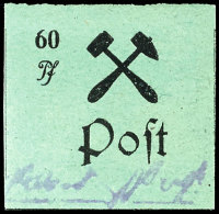 3 Pf. - 60 Pf. Ungezähnt In Type II (Stiel Keulenförmig), Tadellos Ungebraucht, Sign. E.B.G. Und Richter,... - Grossräschen