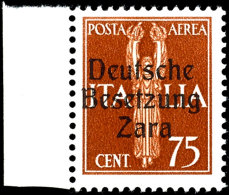 25 C. Bis 2 Lire Flugpostmarken Sowie 2 Lire Eilmarke Mit Aufdruck, Tadellos Postfrisch, Unsigniert, Fotoattest... - Deutsche Bes.: Zara