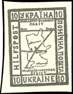 10 Gr. Hilfspostmarke Cholm-Ausgabe 20.4.41, Grau Auf Weiß, Tadellos Ungebraucht Ohne Gummierung - Wie... - Sonstige & Ohne Zuordnung