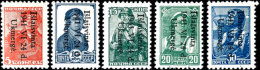 5 Kop. Bis 30 Kop. Freimarken Mit Schwarzem Bdr.-Aufdruck "islaisvinta / 1941 VI 24 D. / Ukmerge", Tadellos... - Sonstige & Ohne Zuordnung