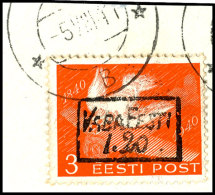 1,20 Auf 3 S. "100 Jahre Briefmarken", Tadellos Gestempelt "ABJA - B -  - 45 VIII 41" Auf Zugehörigem ... - Sonstige & Ohne Zuordnung