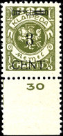 3 Cent Auf 300 Mark, Aufdruckfehler I "linker Zierbalken Stark Gebrochen" (Feld 93), Tadellos Postfrisches... - Klaipeda 1923