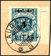 2 C Bis 1 L Freimarken Aufdruck-Ausgabe, Mit 7 Werten Kompletter Satz Auf Briefstücken, Alle Tadellos... - Klaipeda 1923