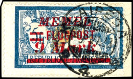 40 Pfg Bis 9 Mark Flugpost-Aufdruckausgabe 1922 Auf Freimarken Von Frankreich, Mit 10 Werten Kompletter Satz Auf... - Klaipeda 1923