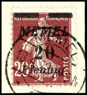 5 Pfg Bis 9 Mark Aufdruckausgabe 1922 Auf Freimarken Von Frankreich, Mit 20 Werten Kompletter Satz Auf... - Klaipeda 1923