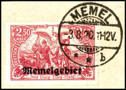 5 Pfg Bis 2,50 Mark Aufdruckausgabe Auf Freimarken Deutsches Reich, Mit 17 Werten Kompletter Satz Auf... - Memelgebiet 1923