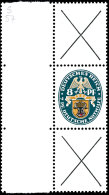 Nothilfe 1928, X + 8 Pfg Wappen + X, Senkrechter Zusammendruck, Tadellos Ungebraucht, Mi. 1.300.-, Katalog: S57... - Sonstige & Ohne Zuordnung