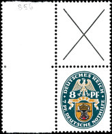 Nothilfe Wappen 1928: Andreaskreuz + 8 Pfg Wappen, Senkrechter Zusammendruck Tadellos Ungebraucht, Mi. 1.100.-,... - Sonstige & Ohne Zuordnung