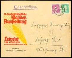 Landwirtschaft, Deutsches Reich 1928, Dekoratives Kuvert "34. Landwirtschaftliche Wander-Ausstellung Leipzig 5. Bis... - Other & Unclassified