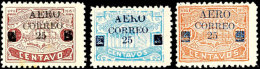 25 Auf 1 C., 5C. Und 20 C. Freimarken, Flugpostausgabe 1925, Tadellos Ungebraucht, Signiert, Mi. 550.-, Katalog:... - Honduras